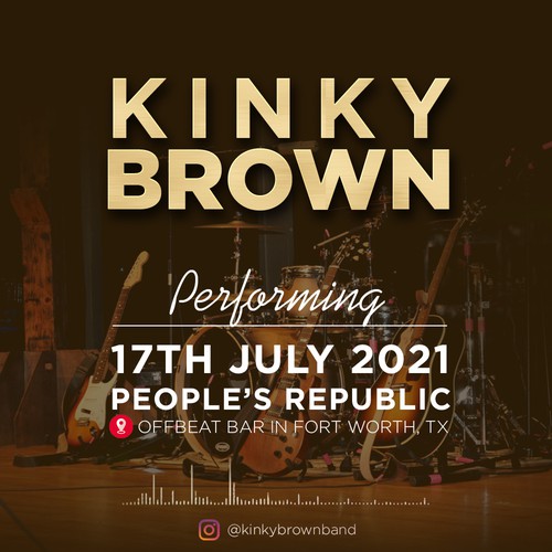 Flyer for cover band gig Design by Goetia