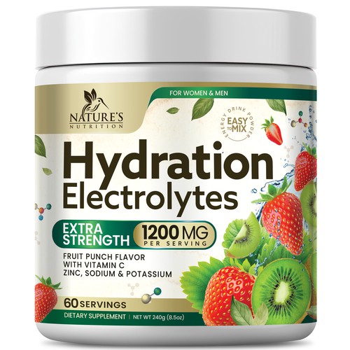 Hydration Electrolytes Design Needed for Nature's Nutrition Design by Black-Pepper