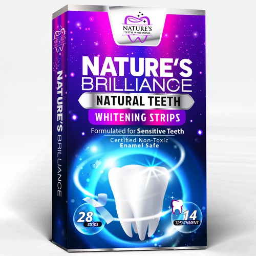 Natural Design Needed for Nature's Brilliance Whitening Strips Design by agooshe