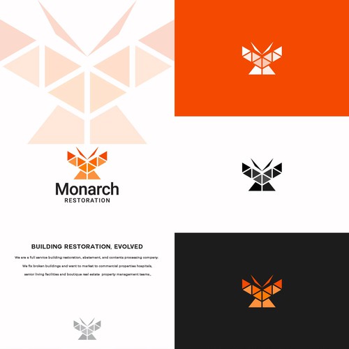 Design a modern clean logo package for a restoration company Design by Danny A