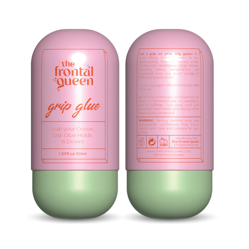 Design Wig Glue Product label  for a Viral Gen Z hair brand! Design réalisé par Sayyed Jamshed