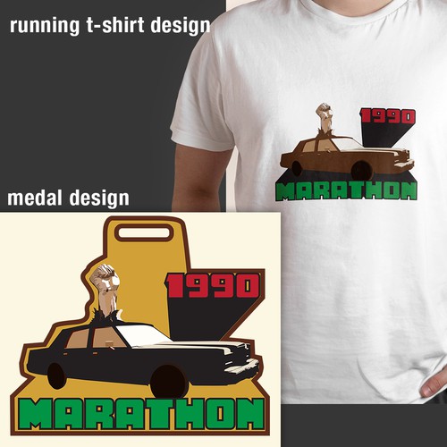 marathon medal Design by Andreart Q