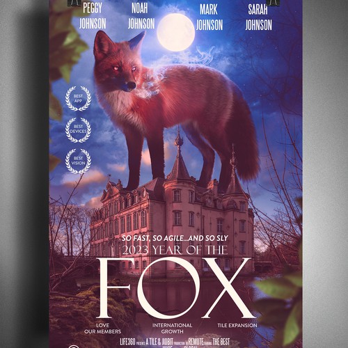 Life360 2023 Year of the Fox Poster Design by mihai313