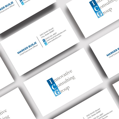 ICG Business Cards Design by Shila Rani Das