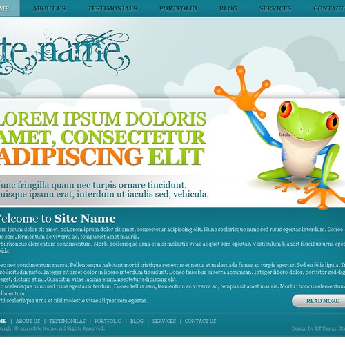 1-3 Page Website Template Design von RTDS
