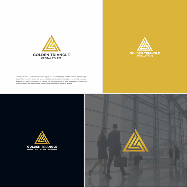 Design by bcreative.design titled "Golden Triangle Capital"