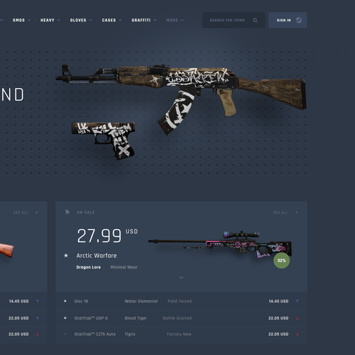 Proposition sur un concours de Design de page web, réalisée par mike.