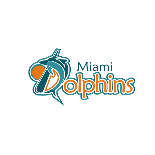 99designs community contest: Help the Miami Dolphins NFL team re-design its logo! Diseño de Wodeol Tanpa Atribut