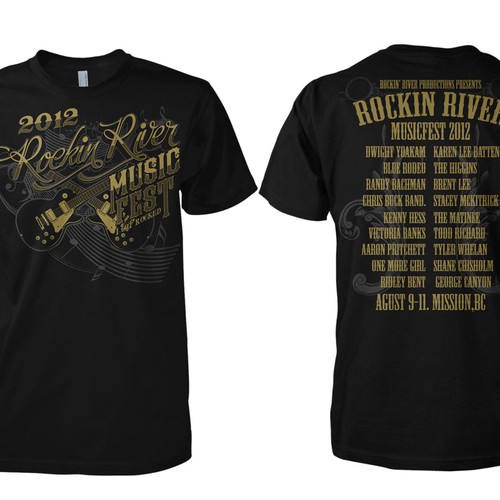 Cool T-Shirt for Country Music Festival Design by Vick'z