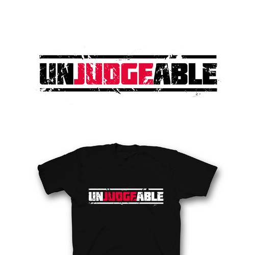 Simple t shirt design for media/ marketing for brand “Unjudgeable” Design by saka.aleksandar