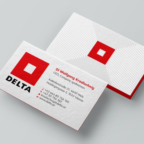 DELTA Business Card Relaunch Design réalisé par Design sp