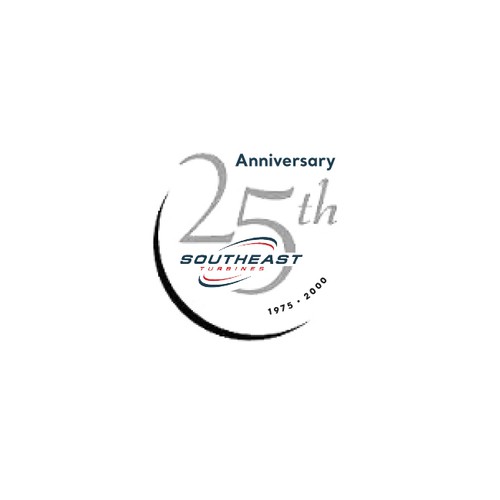 Modern 25th Anniversary Logo Design by OUATIZERGA Djamal