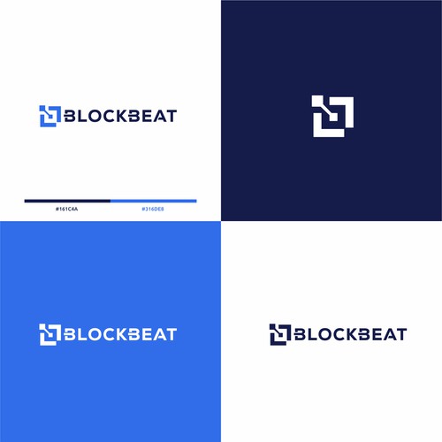 BlockBeat Crypto News Platform Logo Design Design by BuanaDesign