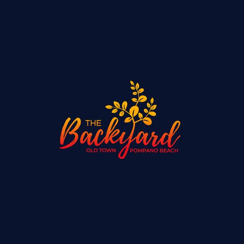 Pompano Beach CRA - The Backyard Old Town Pompano Logo Design by Hony