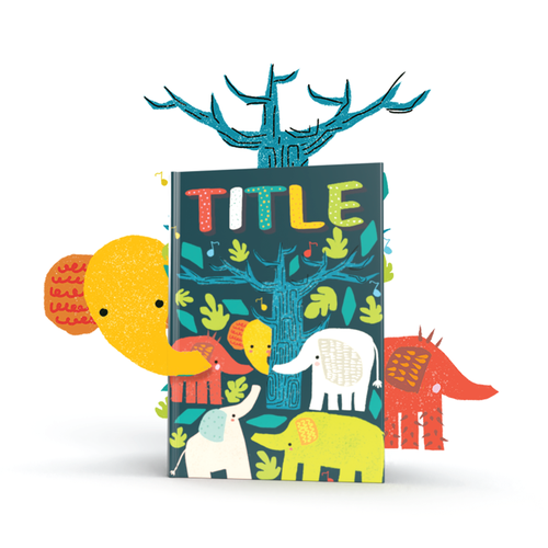 The Elephants Dance Party - Fun, bright and quirky kids book illustration Design by feliciachandra