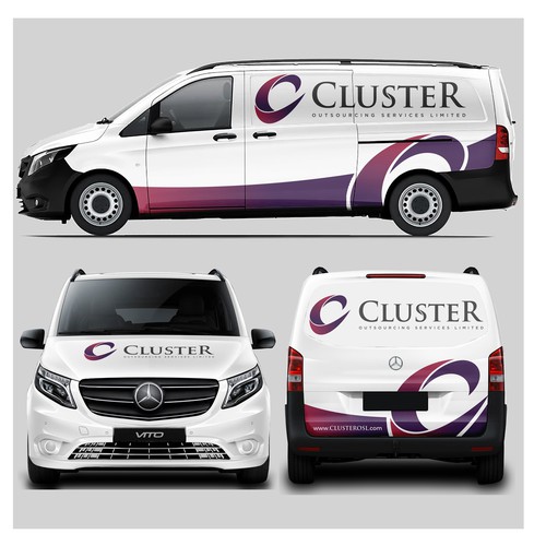 Minimal Car Wrap Design for Mercedes vito(Urgent) Design by Anugerah ilahi