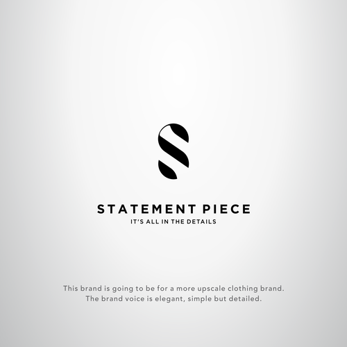 Design a logo for the clothing brand "Statement Piece". It's all in the details. Design by Vanza™