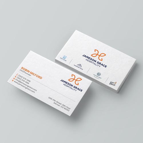 Create a modern and clean business card for a parent company with 4 subsidiaries Design by kaylee CK