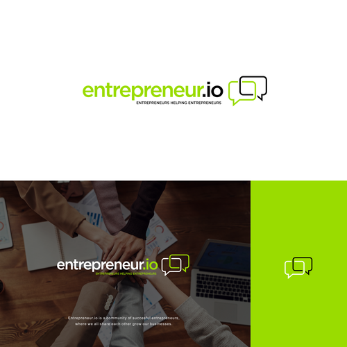 NEW LOGO: Entrepreneur.io - Entrepreneurs Helping Entrepreneurs Design by brightshine