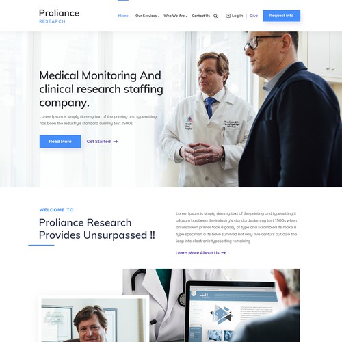 Designs Proliance Research site Design Contest  page design