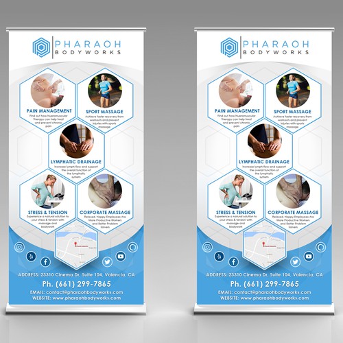 Retractable Banner Design (36x72) for Massage Therapy Company | Poster ...