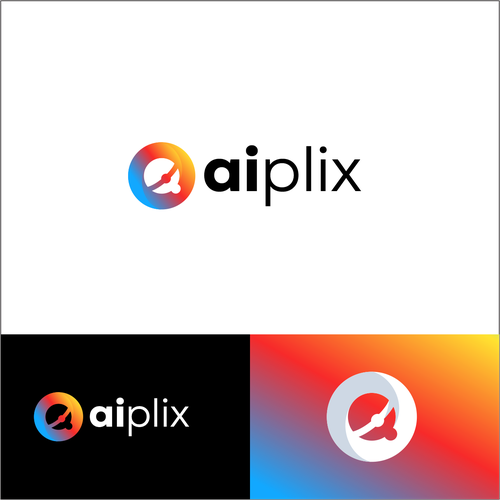 Designs aiplix a logo for an ai powered web browser logo design