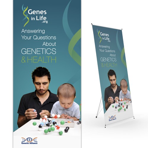 Create a conference poster for Genetic Alliance! Design by LocLe