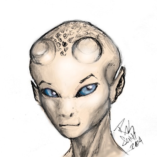 Alien main character design for a movie Design by RAHLISTIC