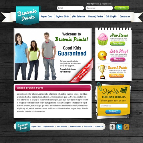 New website design wanted for Brownie Points Réalisé par Mary_pile