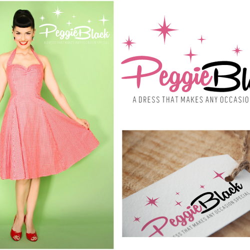 Create a captivating pinup logo design with a twist for Peggie Black Design by Maya984