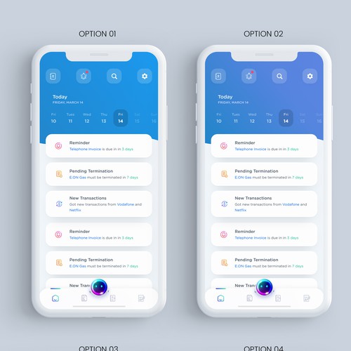 Designs | Modern and minimalistic app design for a personal life ...