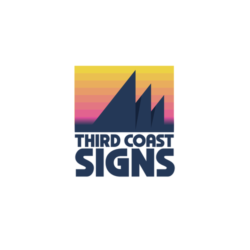 New vibrant business logo and branding for a sign making company serving Chicago Design by NinjaMouse™
