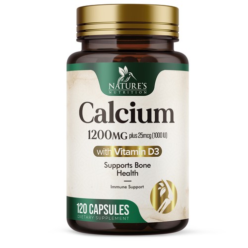 Calcium Plus Vitamin D3 Design Needed for Nature's Nutrition Design by UnderTheSea™