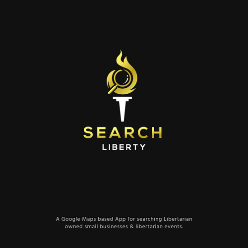 Sexy Techy Dark Modern Brand for Libertarians Design by jacondsign