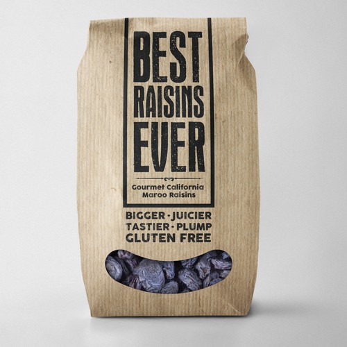 Best Raisins Ever - package design for PREMIUM raisins Design by EM180