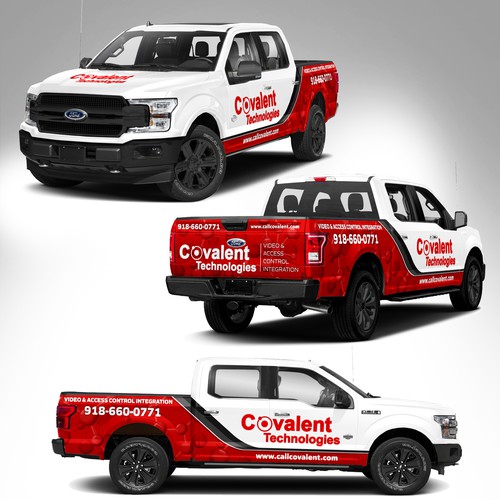 We need a new modern look truck wrap design Design by J.Chaushev