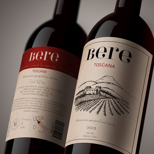 Design di Design the new wine label for Bere Toscana! di Wargha