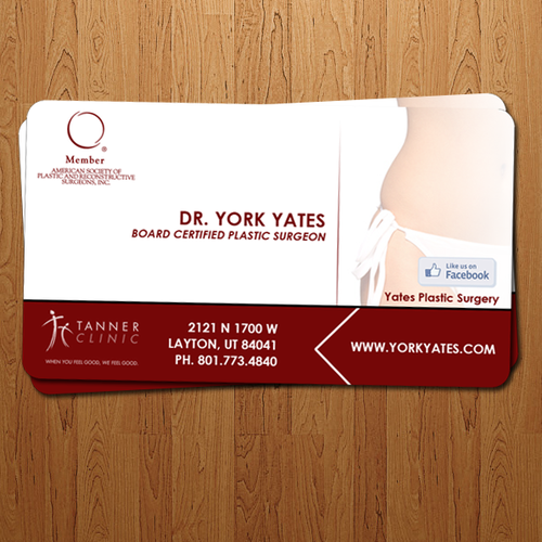 Dr. York Yates Plastic Surgery - business card Design by Mo Camara