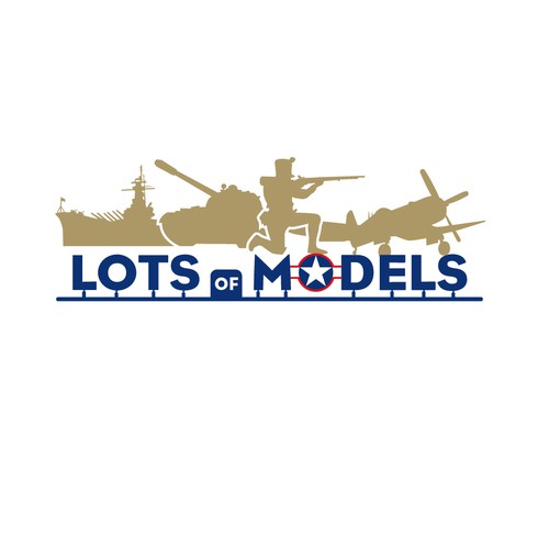 lots of models online hobby shop Logo design contest