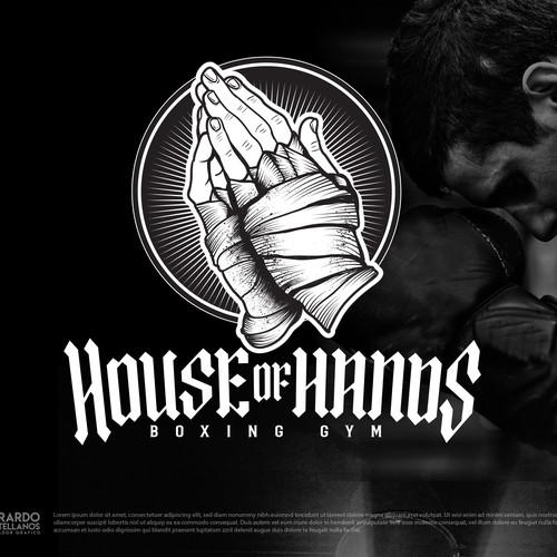 House Of Hands boxing gym logo design Design by Gerardo Castellanos