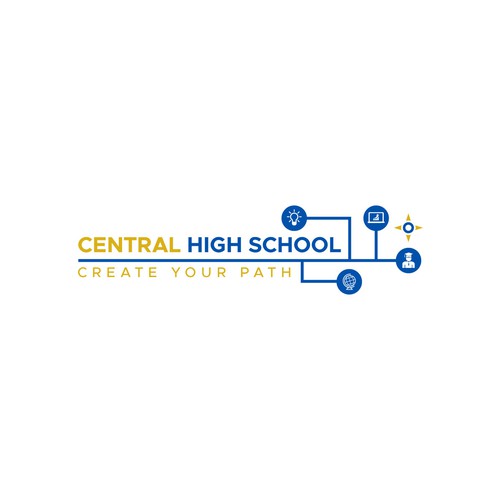 Business and tech High school logo design Design by Ngeriza