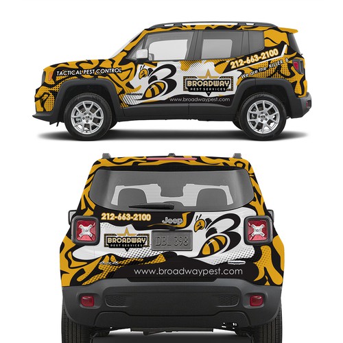 Striking wrap needed for Urban Pest control company Design by Logicainfo ♥