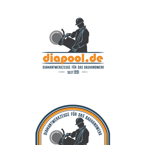 Erstellen: Retro Logo für Onlineshop, Zielgruppe: Handwerker, Farben: blau, Grau, wenig Orange(Strich, Kontur, o.ä.) Réalisé par Agi Amri
