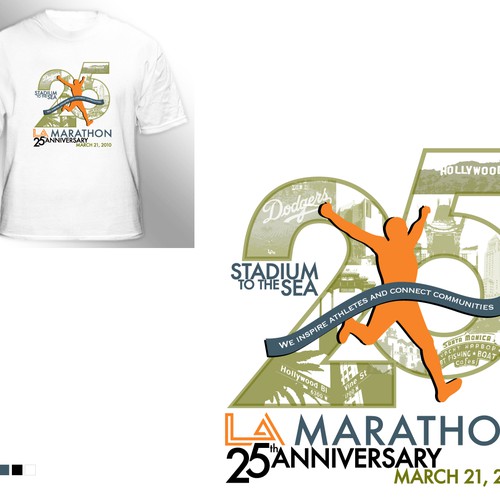 LA Marathon Design Competition Design by AMYinLA