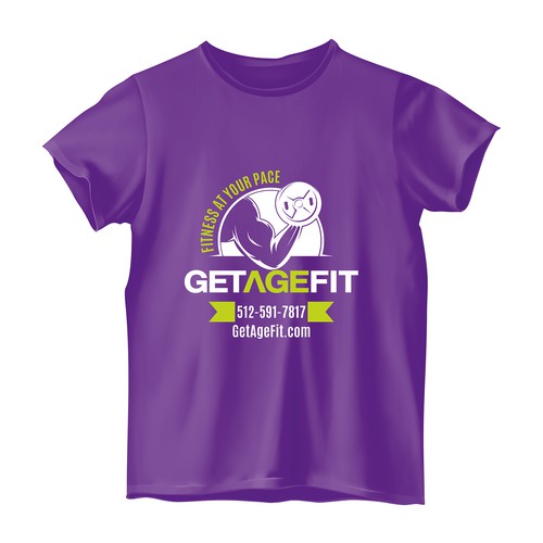 Create Bold, Dynamic Design for Get Age Fit Concierge Studio Apparel Design por Hanisha P Patel