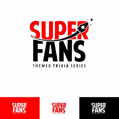 SUPER FANS Theme Trivia Series Logo Design by Marcio Berdu