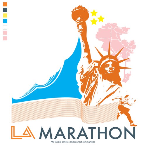 LA Marathon Design Competition Ontwerp door garagerockscene