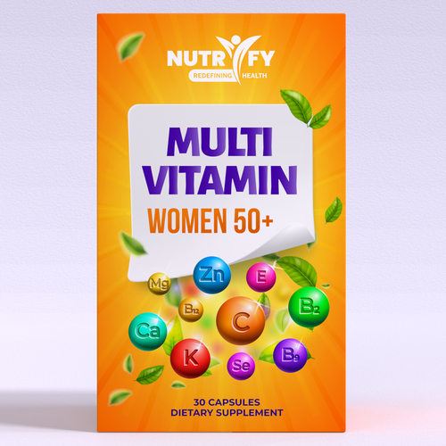 Diseño de Design a premium packaging for Multivitamin for women 50+ brand for Nigerian Consumers de ilonaGi