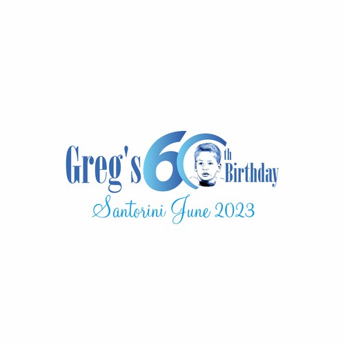 Greg's 60th Birthday - Santorini June 2023 Design by Adides