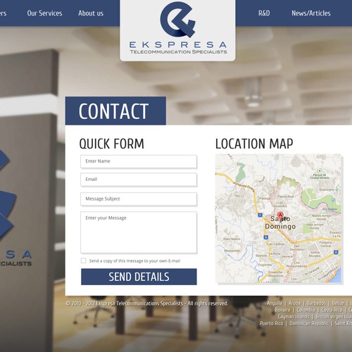 Parallax Website Design Wanted for Ekspresa Diseño de DezignLAB
